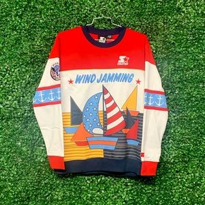 Vintage STARTER “Wind Jamming North American Yacht Club” Crewneck
